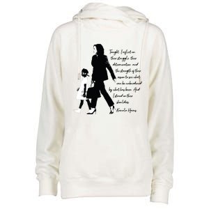 Kamala Harris And Ruby Bridges Womens Funnel Neck Pullover Hood