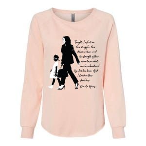 Kamala Harris And Ruby Bridges Womens California Wash Sweatshirt