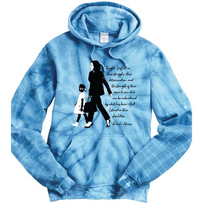 Kamala Harris And Ruby Bridges Tie Dye Hoodie