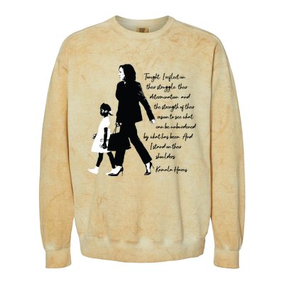 Kamala Harris And Ruby Bridges Colorblast Crewneck Sweatshirt