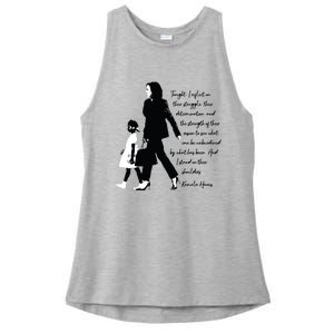 Kamala Harris And Ruby Bridges Ladies PosiCharge Tri-Blend Wicking Tank