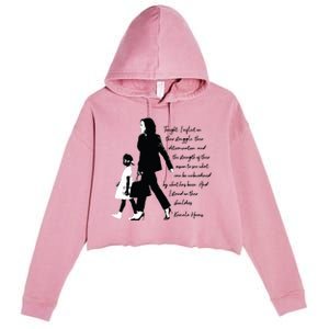 Kamala Harris And Ruby Bridges Crop Fleece Hoodie