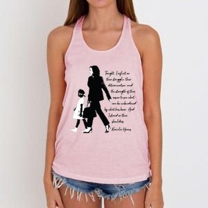 Kamala Harris And Ruby Bridges Women's Knotted Racerback Tank