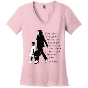 Kamala Harris And Ruby Bridges Women's V-Neck T-Shirt