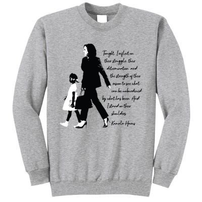 Kamala Harris And Ruby Bridges Tall Sweatshirt