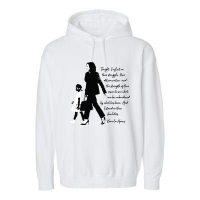 Kamala Harris And Ruby Bridges Garment-Dyed Fleece Hoodie