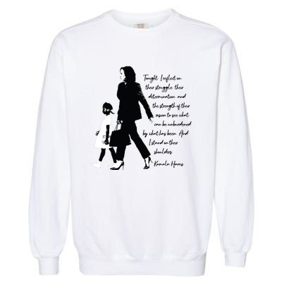 Kamala Harris And Ruby Bridges Garment-Dyed Sweatshirt