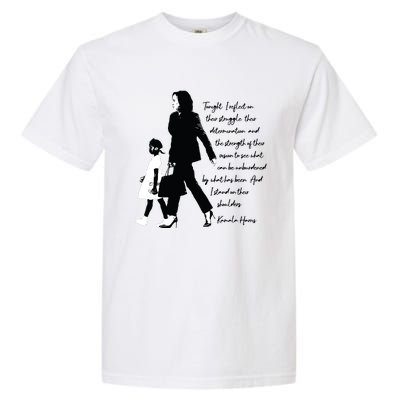 Kamala Harris And Ruby Bridges Garment-Dyed Heavyweight T-Shirt