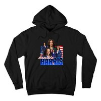 Kamala Harris American Flag Bootleg Hoodie