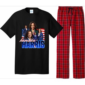 Kamala Harris American Flag Bootleg Pajama Set