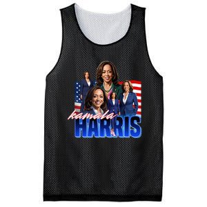 Kamala Harris American Flag Bootleg Mesh Reversible Basketball Jersey Tank