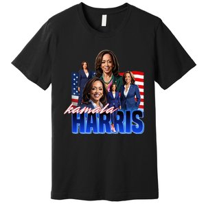 Kamala Harris American Flag Bootleg Premium T-Shirt