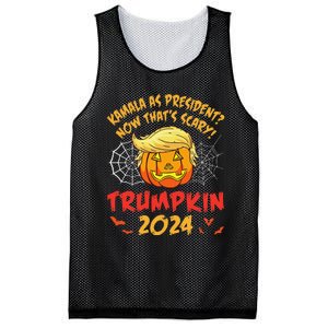 Kamala Harris As President Now ThatS Scary Trumpkin 2024 Mesh Reversible Basketball Jersey Tank