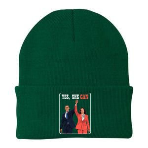 Kamala Harris And Barack Obama Forward 2024 Knit Cap Winter Beanie