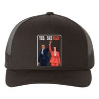 Kamala Harris And Barack Obama Forward 2024 Yupoong Adult 5-Panel Trucker Hat