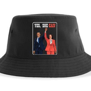 Kamala Harris And Barack Obama Forward 2024 Sustainable Bucket Hat