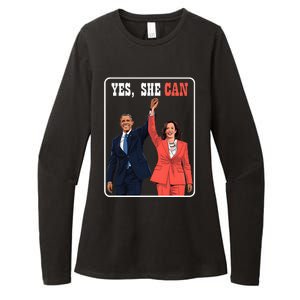 Kamala Harris And Barack Obama Forward 2024 Womens CVC Long Sleeve Shirt