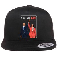 Kamala Harris And Barack Obama Forward 2024 Flat Bill Trucker Hat