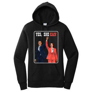 Kamala Harris And Barack Obama Forward 2024 Women's Pullover Hoodie