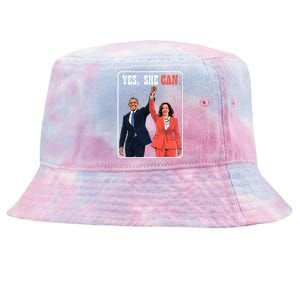 Kamala Harris And Barack Obama Forward 2024 Tie-Dyed Bucket Hat