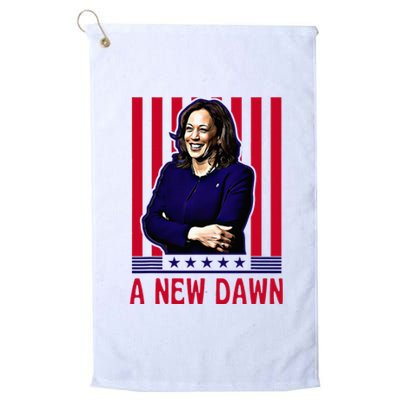 Kamala Harris A New Dawn 2024 President Platinum Collection Golf Towel