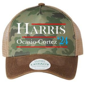 Kamala Harris Alexandria Ocasiocortez 2024 President Vote Legacy Tie Dye Trucker Hat