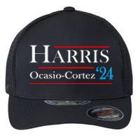 Kamala Harris Alexandria Ocasiocortez 2024 President Vote Flexfit Unipanel Trucker Cap