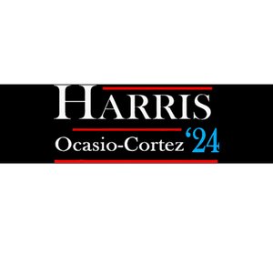 Kamala Harris Alexandria Ocasiocortez 2024 President Vote Bumper Sticker