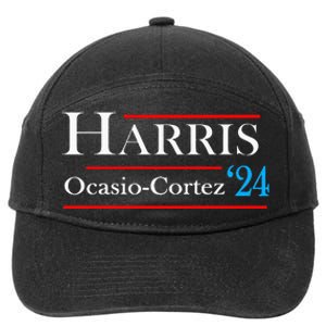 Kamala Harris Alexandria Ocasiocortez 2024 President Vote 7-Panel Snapback Hat