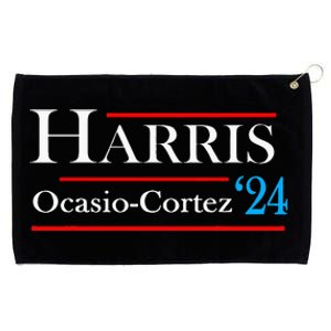 Kamala Harris Alexandria Ocasiocortez 2024 President Vote Grommeted Golf Towel