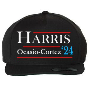 Kamala Harris Alexandria Ocasiocortez 2024 President Vote Wool Snapback Cap