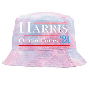 Kamala Harris Alexandria Ocasiocortez 2024 President Vote Tie-Dyed Bucket Hat