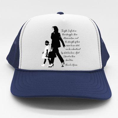 Kamala Harris And Ruby Bridges Trucker Hat