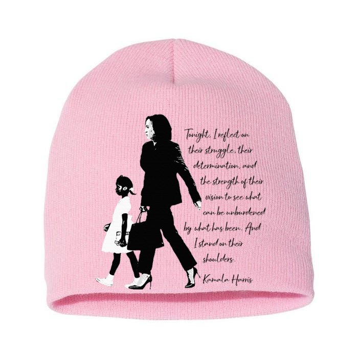 Kamala Harris And Ruby Bridges Short Acrylic Beanie