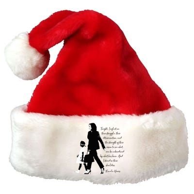 Kamala Harris And Ruby Bridges Premium Christmas Santa Hat