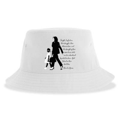 Kamala Harris And Ruby Bridges Sustainable Bucket Hat