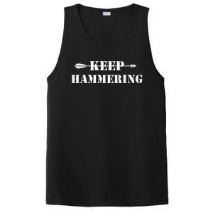 Keep Hammering Archery Motivational PosiCharge Competitor Tank