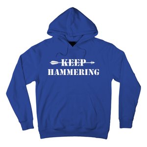 Keep Hammering Archery Motivational Hoodie