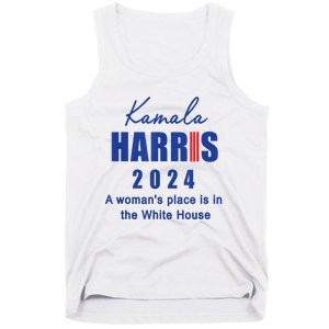 Kamala Harris A Womans Place Is In The White House Tank Top