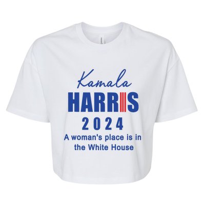 Kamala Harris A Womans Place Is In The White House Bella+Canvas Jersey Crop Tee