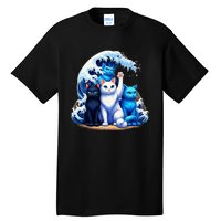 Kamala Harris Blue Cats Wave Cat Owners Cat Lovers Kamala Tall T-Shirt