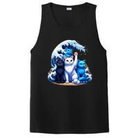 Kamala Harris Blue Cats Wave Cat Owners Cat Lovers Kamala PosiCharge Competitor Tank