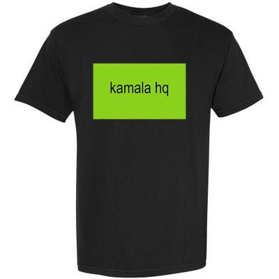 Kamala Hq Brat Meme Funny Adult Garment-Dyed Heavyweight T-Shirt