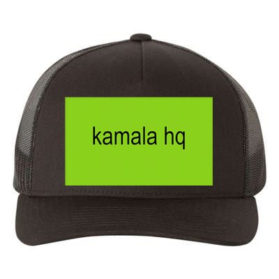 Kamala Hq Brat Meme Funny Adult Yupoong Adult 5-Panel Trucker Hat