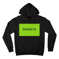 Kamala Hq Brat Meme Funny Adult Hoodie