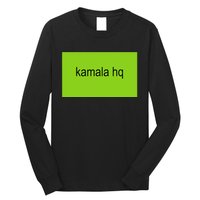 Kamala Hq Brat Meme Funny Adult Long Sleeve Shirt