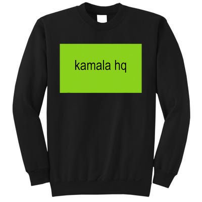 Kamala Hq Brat Meme Funny Adult Sweatshirt