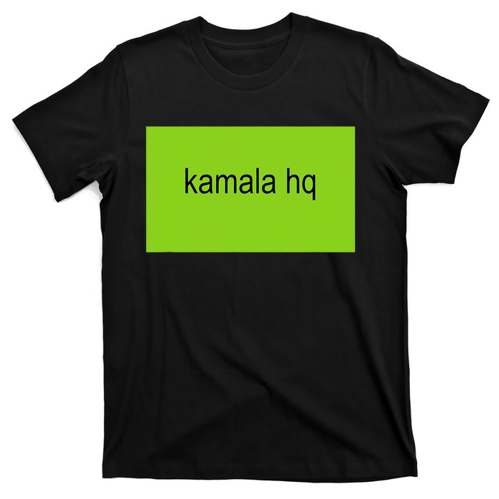 Kamala Hq Brat Meme Funny Adult T-Shirt