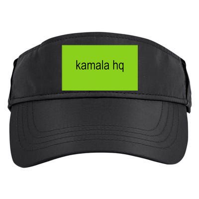 Kamala Hq Brat Meme Funny Adult Adult Drive Performance Visor