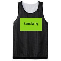 Kamala Hq Brat Meme Funny Adult Mesh Reversible Basketball Jersey Tank